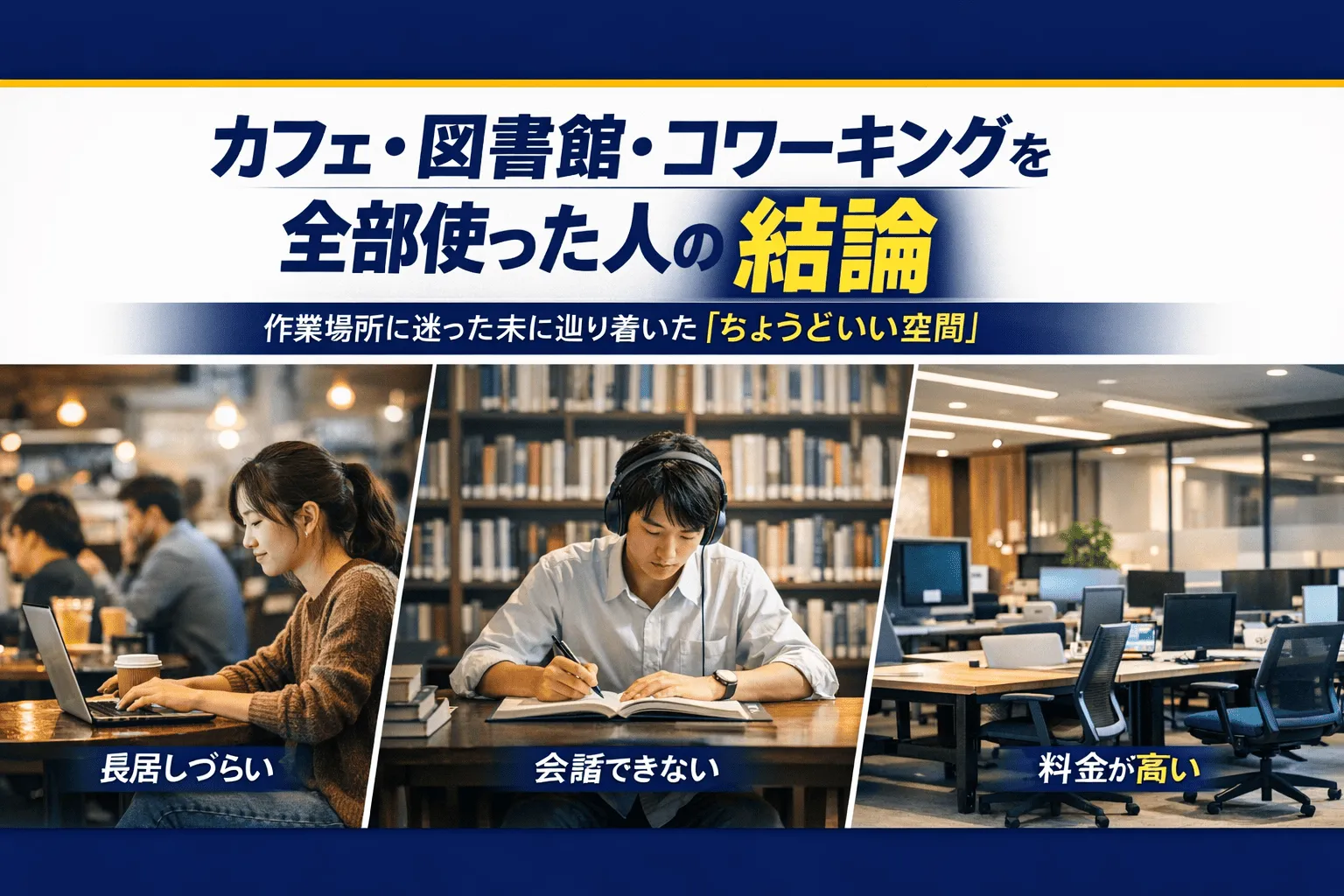 カフェ・図書館・コワーキングを全部使った人が辿り着いた“ちょうどいい作業場所”とは