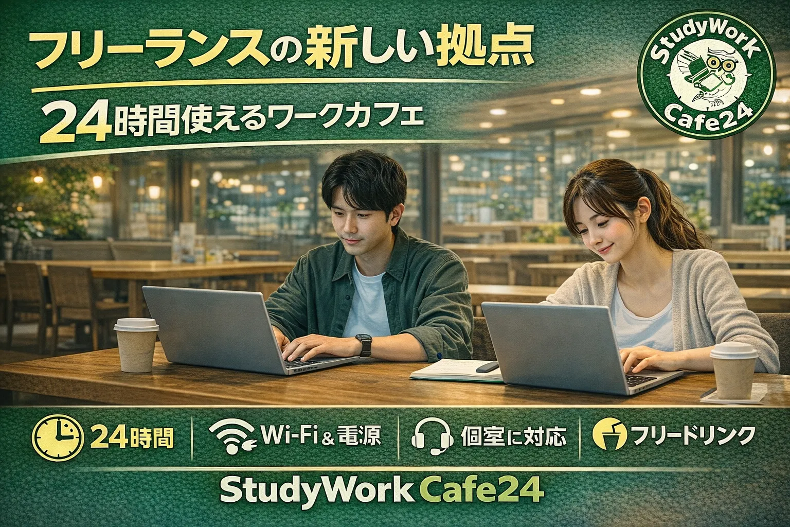 フリーランスの新拠点。高田馬場・西早稲田の24時間ワークカフェ